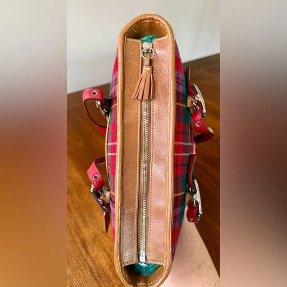 Vintage Coach Wool Tartan Plaid Mini Tote Bag  Y2K 2003 - Picture 11 of 15